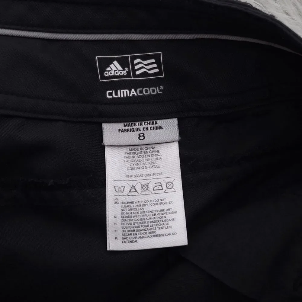 Adidas Climacool Solid Black Skirt Womens Size 8